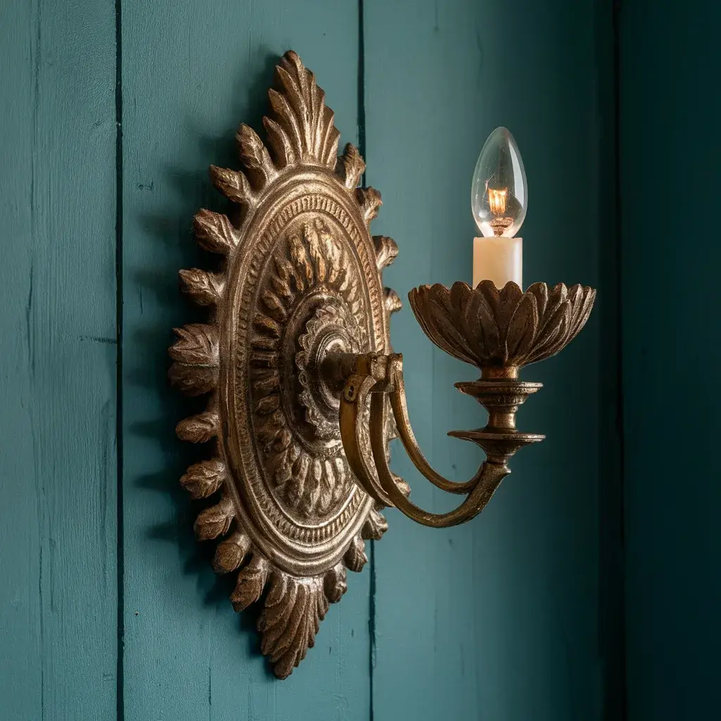 Antique Brass Wall Sconce